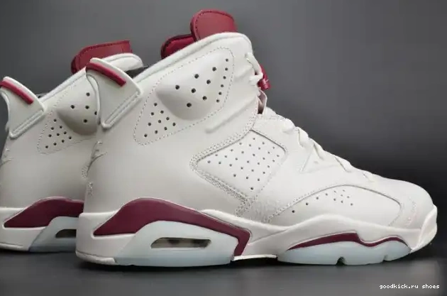 Jordan 384664-116 white Air 6 Maroon Retro 0529